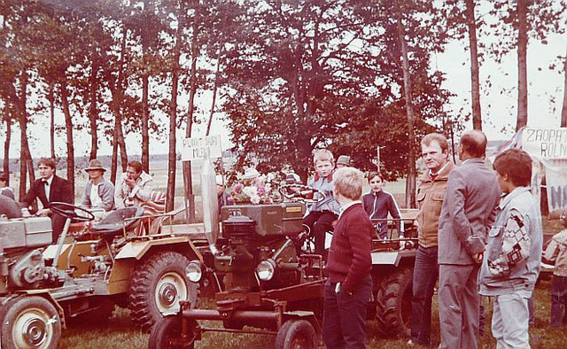 Ciagniki w Wójcinie ok 1985