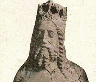 Kazimierz Wielki. Głowa z sarkofagu na Wawelu (Bibl)